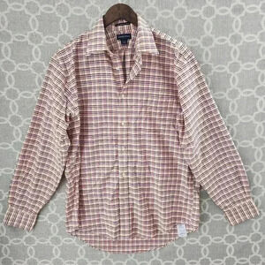 Lands' End Button Down Long Sleeve Men's Shirt L